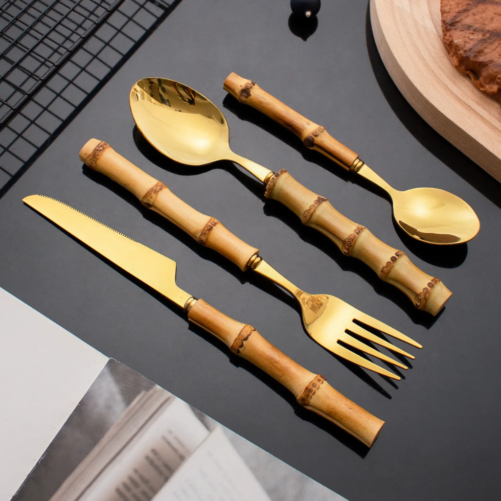 jogo-de-talheres-bamboo-royale-em-inox-com-cabos-naturais-24-pecas-dourado-3